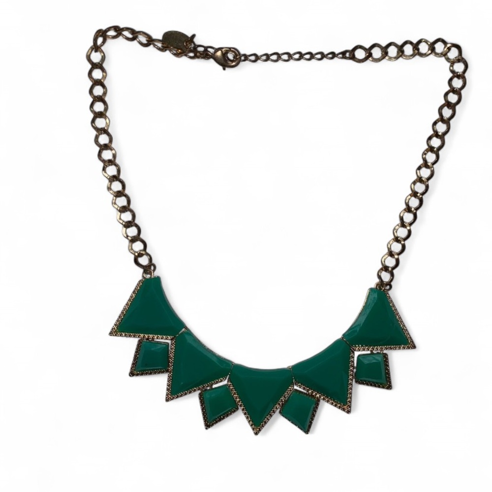 Elegant Green Geometric Necklace from Rue21